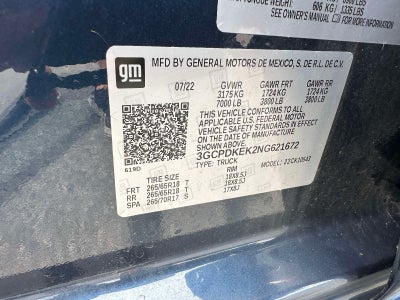 2022 Chevrolet Silverado 1500 LT (2FL)