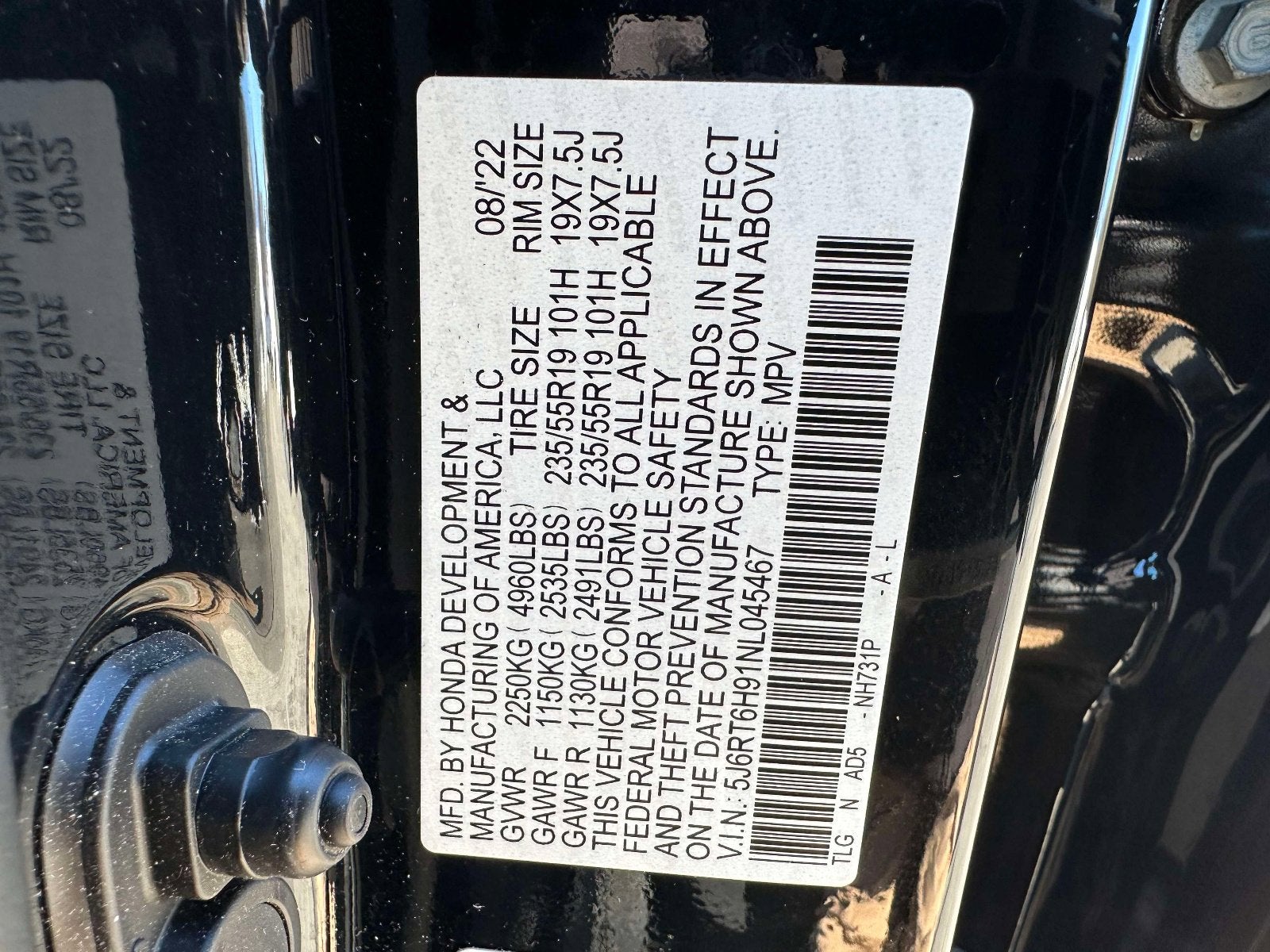 2022 Honda CR-V Hybrid Touring