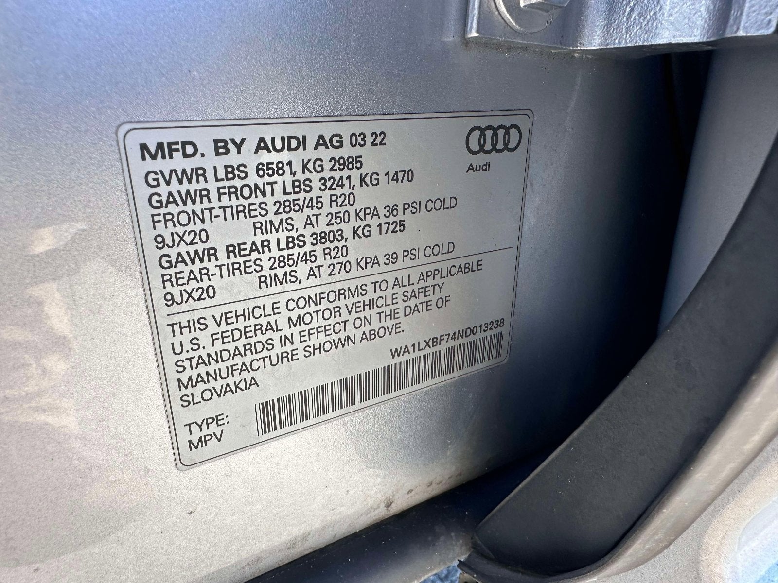 2022 Audi Q7 Premium Plus