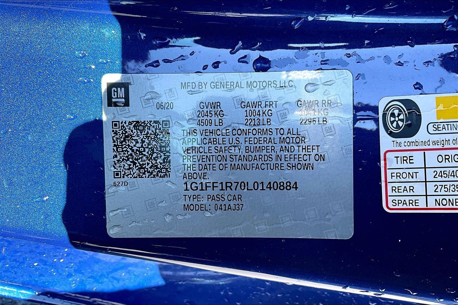 2020 Chevrolet Camaro 1SS