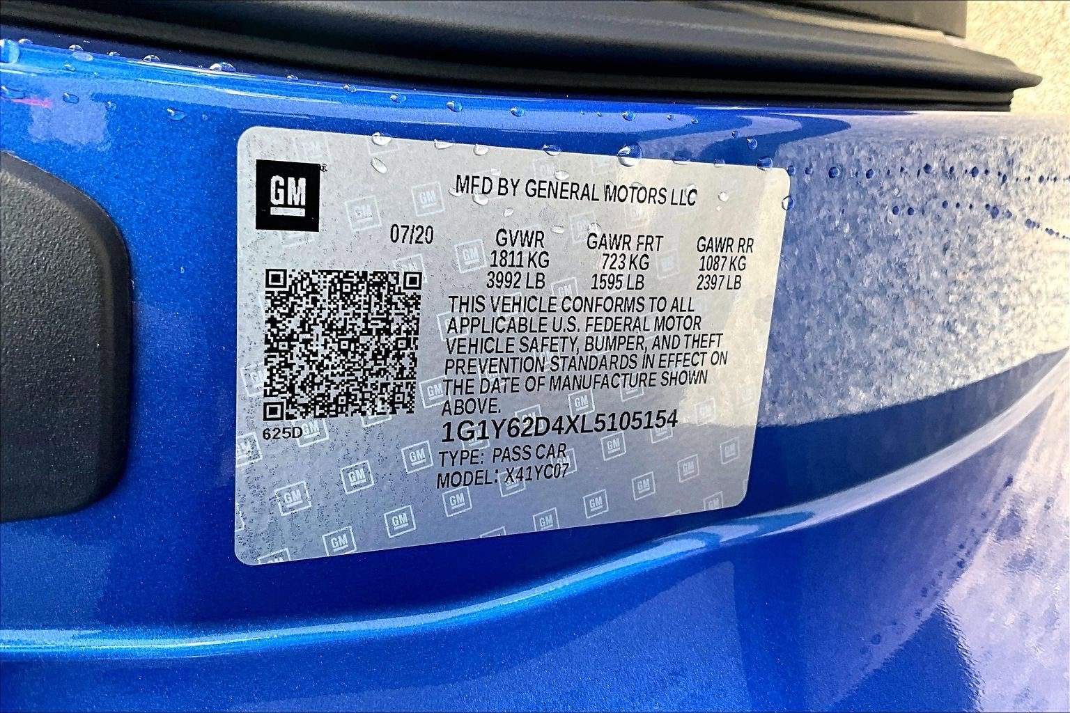 2020 Chevrolet Corvette Stingray 1LT