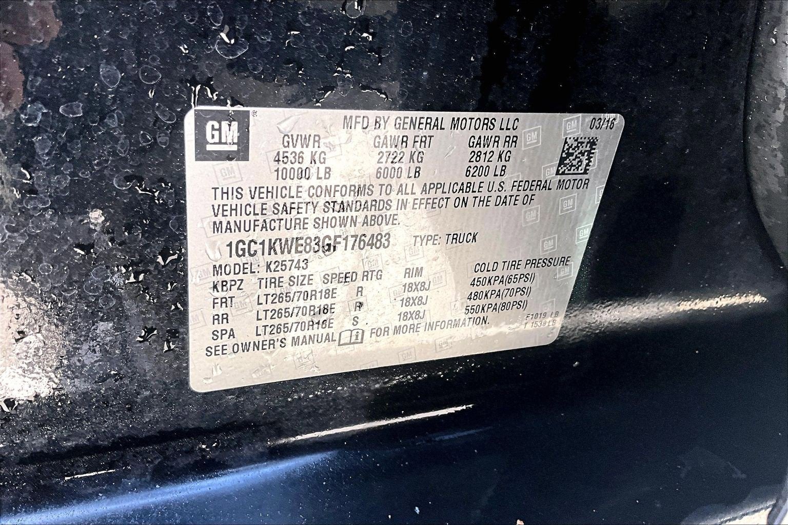 2016 Chevrolet Silverado 2500 HD LTZ