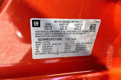 2015 Chevrolet Silverado 1500 LT