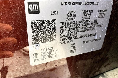 2022 Chevrolet Tahoe Premier