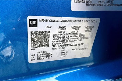 2022 Chevrolet Silverado 1500 LT Trail Boss