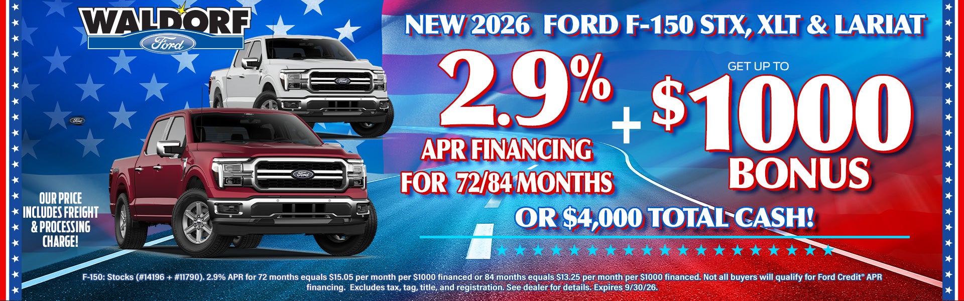 2.9% APR on F-150s