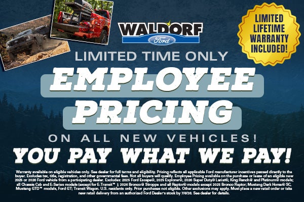 June Employee Pricing