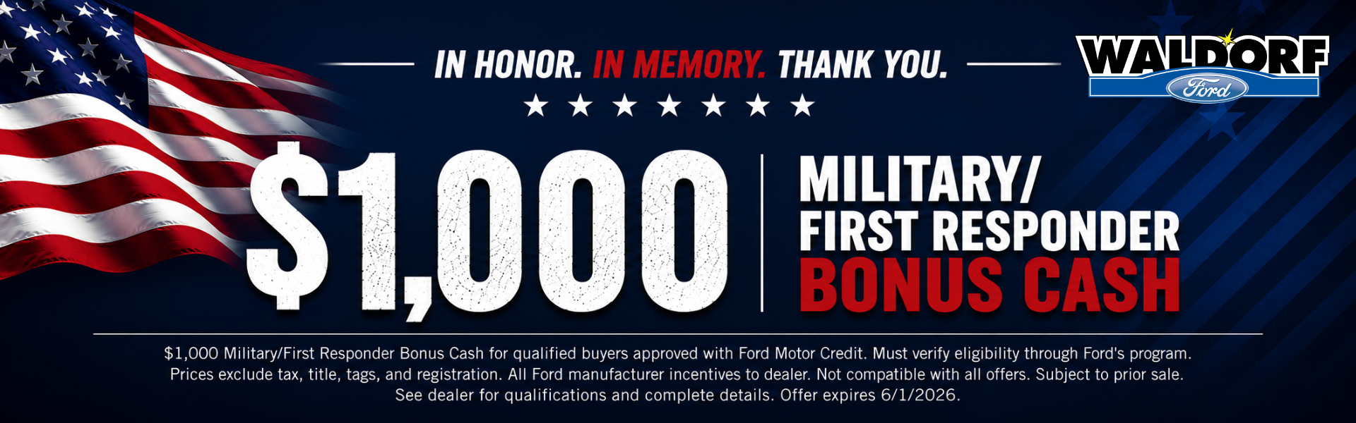 Military/First Responder MD Bonus